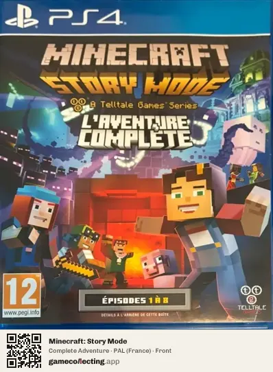 Minecraft: Story Mode PlayStation 4, France box front