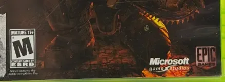 Gears of War, the ESRB box on its front