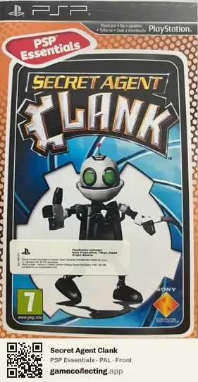 Secret Agent Clank PlayStation Portable, PAL box front