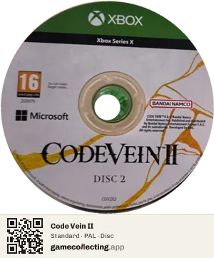 Code Vein II Xbox Series X, PAL disc