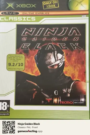 Ninja Gaiden Black Xbox, PAL box front