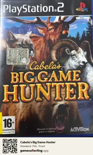 Cabela's Big Game Hunter PlayStation 2, PAL box front