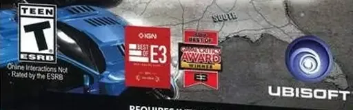 The Crew, the ESRB box on its front