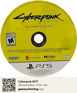 Cyberpunk 2077 PlayStation 5, NTSC disc