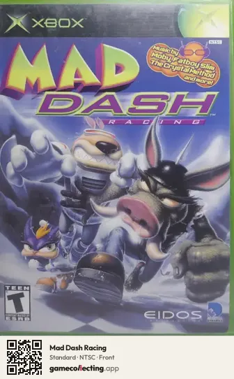 Mad Dash Racing Xbox, NTSC box front