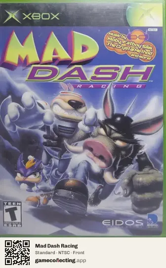 Mad Dash Racing Xbox, NTSC box front
