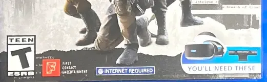 Firewall Zero Hour, the ESRB box on its front
