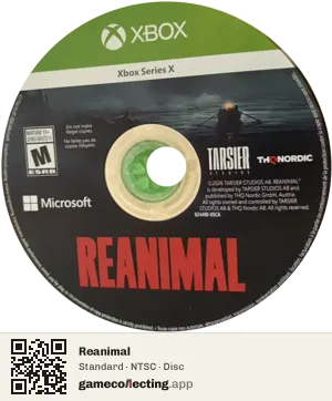 Reanimal Xbox Series X, NTSC disc