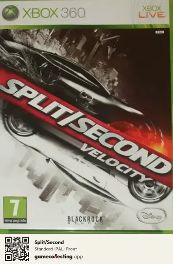 Split/Second Xbox 360, PAL box front