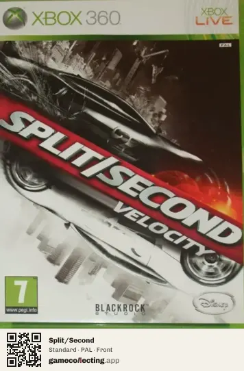 Split/Second Xbox 360, PAL box front