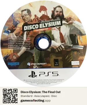 Disco Elysium: The Final Cut PlayStation 5, Asia disc