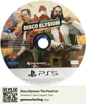 Disco Elysium: The Final Cut PlayStation 5, Asia disc