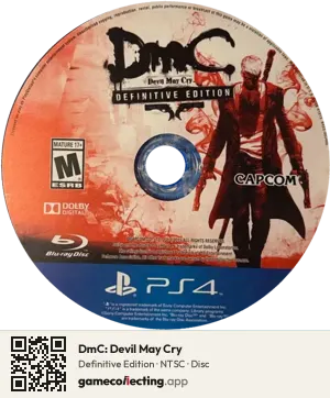 DmC: Devil May Cry PlayStation 4, NTSC disc