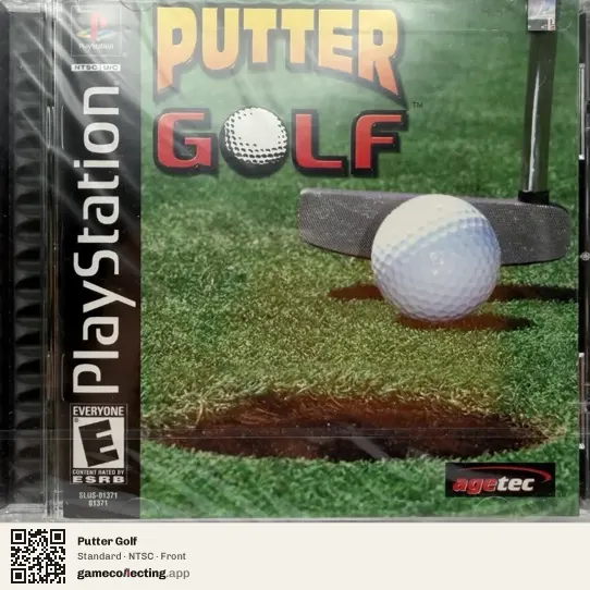 Putter Golf PlayStation, NTSC box front