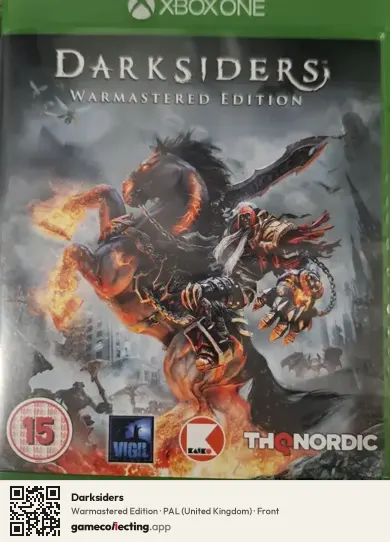 Darksiders Xbox One, United Kingdom box front