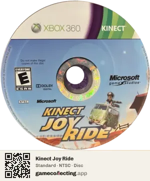 Kinect Joy Ride Xbox 360, NTSC disc