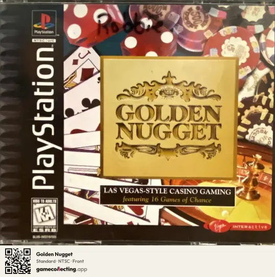 Golden Nugget PlayStation, NTSC box front