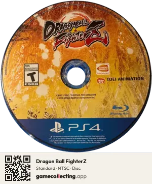 Dragon Ball FighterZ PlayStation 4, NTSC disc