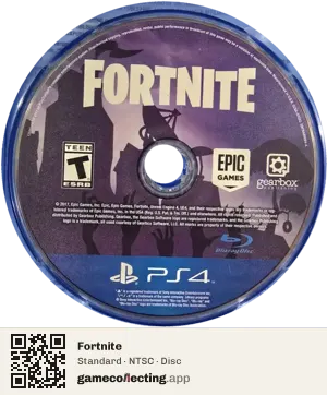Fortnite PlayStation 4, NTSC disc