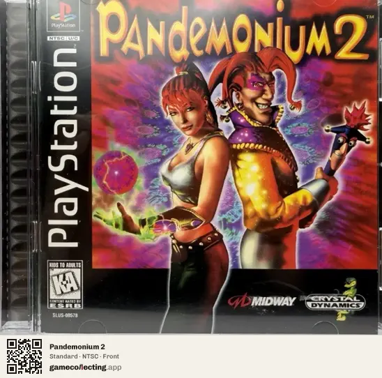 Pandemonium 2 PlayStation, NTSC box front