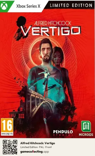 Alfred Hitchcock: Vertigo Xbox Series X, PAL box front