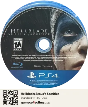 Hellblade: Senua's Sacrifice PlayStation 4, NTSC disc
