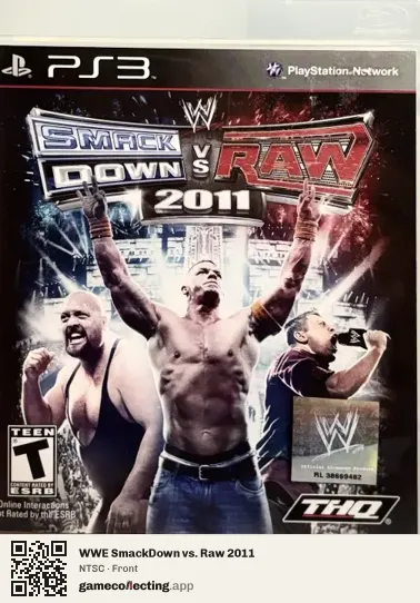 WWE SmackDown vs. Raw 2011 PlayStation 3, NTSC box front