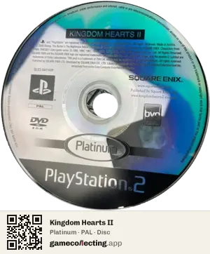 Kingdom Hearts II PlayStation 2, PAL disc