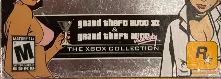 Grand Theft Auto Double Pack, the ESRB box on its front