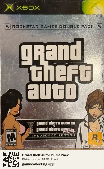 Grand Theft Auto Double Pack Xbox, NTSC box front