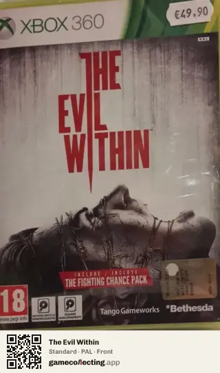 The Evil Within Xbox 360, PAL box front