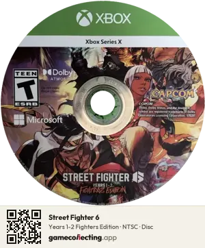 Street Fighter 6 Xbox Series X, NTSC disc