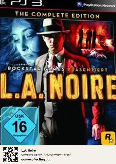L.A. Noire PlayStation 3, Germany box front