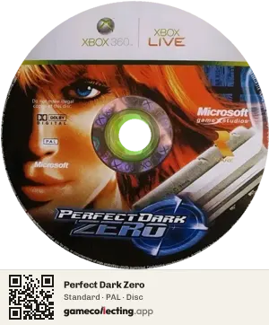 Perfect Dark Zero Xbox 360, PAL disc