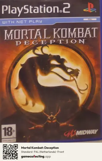 Mortal Kombat: Deception PlayStation 2, Netherlands box front