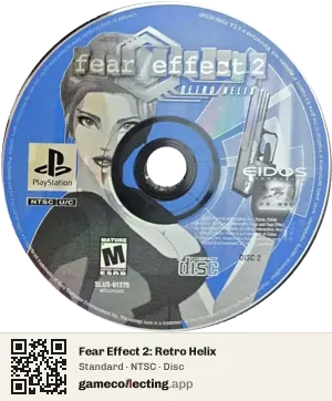 Fear Effect 2: Retro Helix PlayStation, NTSC disc
