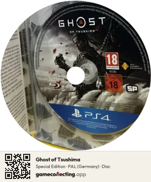 Ghost of Tsushima PlayStation 4, PAL disc