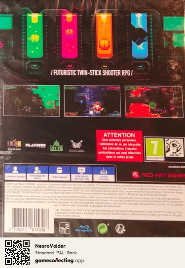 NeuroVoider PlayStation 4, PAL box back