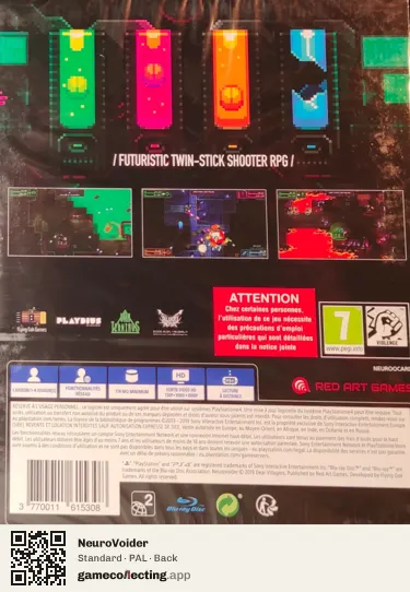 NeuroVoider PlayStation 4, PAL box back