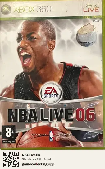 NBA Live 06 Xbox 360, PAL box front