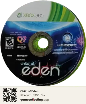 Child of Eden Xbox 360, NTSC disc