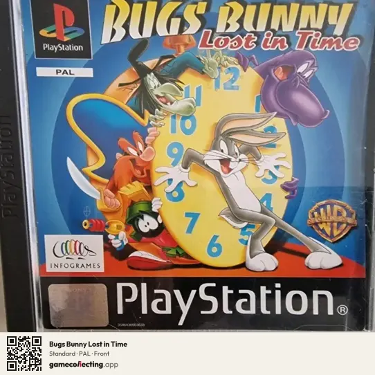 Bugs Bunny Lost in Time PlayStation, PAL box front
