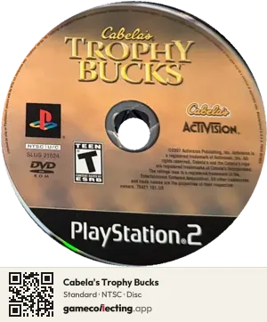 Cabela's Trophy Bucks PlayStation 2, NTSC disc