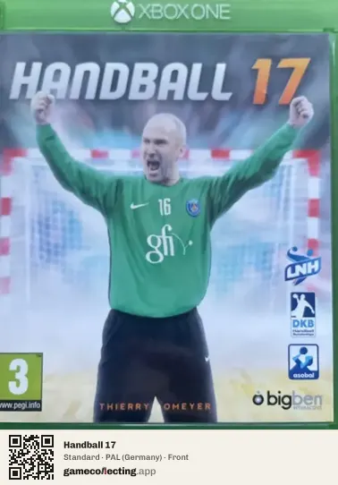 Handball 17 Xbox One, Germany box front