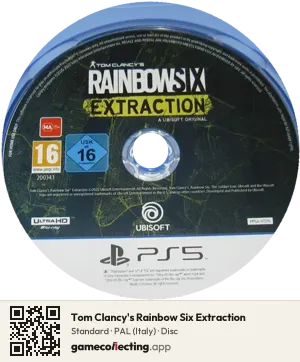 Tom Clancy's Rainbow Six Extraction PlayStation 5, PAL disc