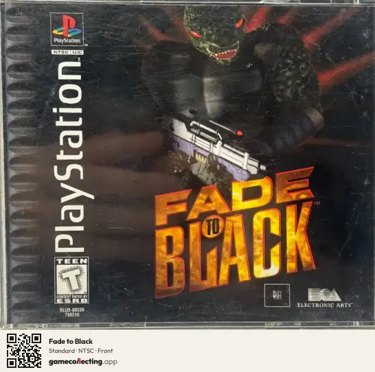 Fade to Black PlayStation, NTSC box front