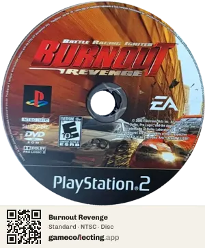Burnout Revenge PlayStation 2, NTSC disc