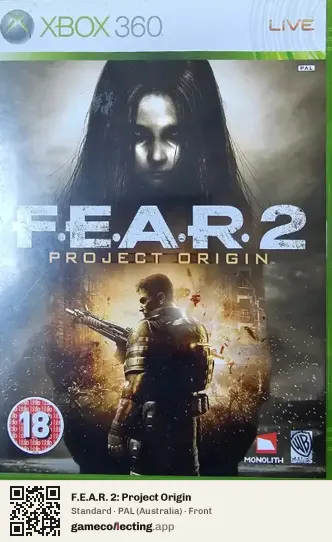 F.E.A.R. 2: Project Origin Xbox 360, Australia box front
