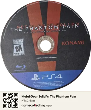 Metal Gear Solid V: The Phantom Pain PlayStation 4, NTSC disc