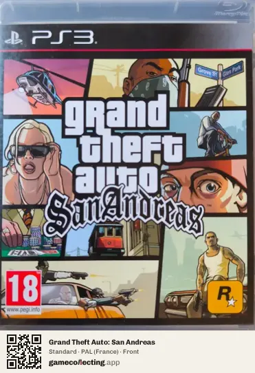 Grand Theft Auto: San Andreas PlayStation 3, France box front